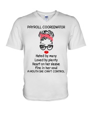 Payroll Coordinator V-Neck T-Shirt tile