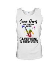 Saxophone girl Unisex Tank tile