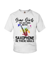 Saxophone girl Youth T-Shirt tile