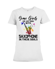 Saxophone girl Premium Fit Ladies Tee tile