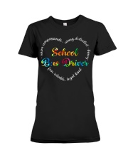 School Bus Driver Premium Fit Ladies Tee tile