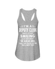 Deputy Clerk Ladies Flowy Tank tile