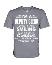Deputy Clerk V-Neck T-Shirt tile
