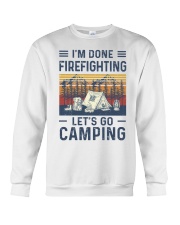 Firefighting Camping Crewneck Sweatshirt tile