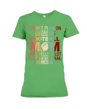 Football Mom Premium Fit Ladies Tee tile