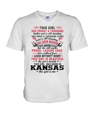 Kansas V-Neck T-Shirt tile