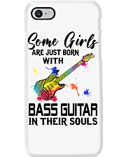 Bass guitar girl Phone Case tile