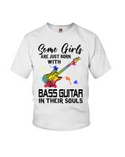 Bass guitar girl Youth T-Shirt tile