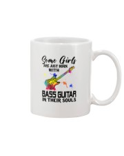 Bass guitar girl Mug tile