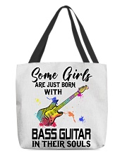 Bass guitar girl All-Over Tote tile