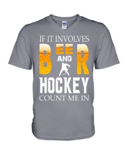 Hockey V-Neck T-Shirt tile