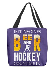 Hockey All-Over Tote tile