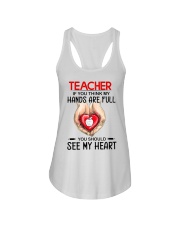 Teacher Ladies Flowy Tank tile