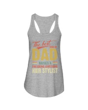 The best kind of dad raises a Hairstylist Ladies Flowy Tank tile
