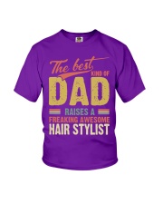 The best kind of dad raises a Hairstylist Youth T-Shirt tile