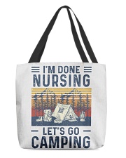 Nursing Camping All-Over Tote tile