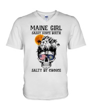 Maine Girl V-Neck T-Shirt tile