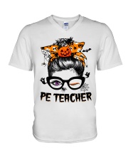 Pe Teacher V-Neck T-Shirt tile