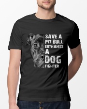Save A Pit Bull - Style 1 Classic T-Shirt lifestyle-mens-crewneck-front-13