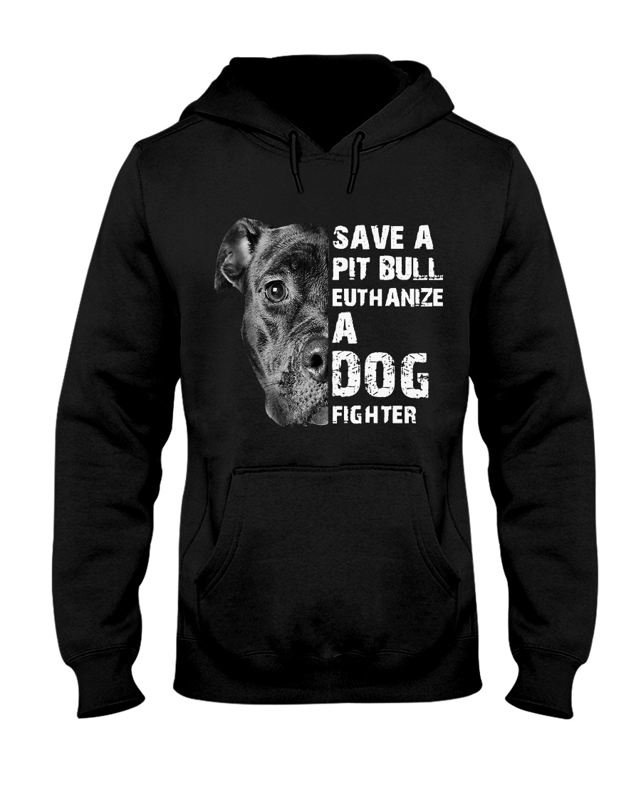 Save A Pit Bull - Style 1 Hooded Sweatshirt