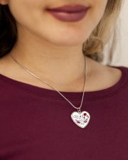 Best Version 140120 Metallic Heart Necklace aos-necklace-heart-metallic-lifestyle-1