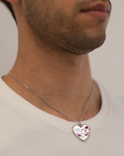 Best Version 140120 Metallic Heart Necklace aos-necklace-heart-metallic-lifestyle-2