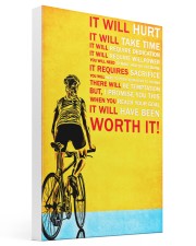 Bicycle it will hurt it will take time poster 16x24 Gallery Wrapped Canvas Prints thumbnail