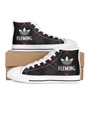 TCH11AF01 FLEMING Men's High Top White Shoes inside-right-outside-right