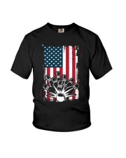 Bowling T-Shirts American Flag Special Gift Youth T-Shirt thumbnail