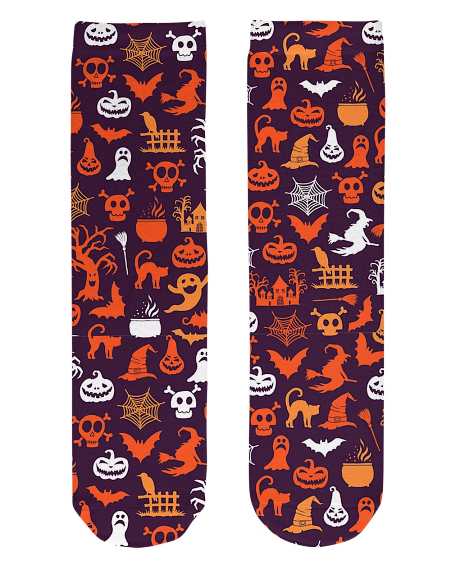 Halloween Socks Crew Length Socks