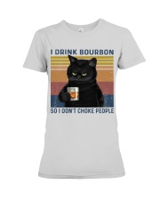 I Drink Bourbon Premium Fit Ladies Tee thumbnail