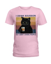 I Drink Bourbon Ladies T-Shirt thumbnail