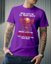 MESS WITH MY FAMILY Classic T-Shirt lifestyle-mens-crewneck-front-6