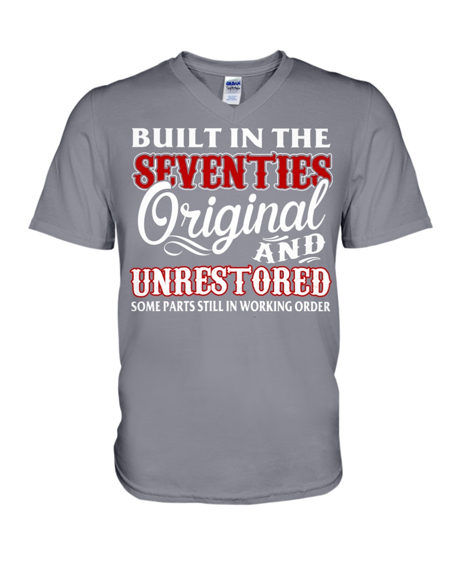 BUILT IN THE SEVENTIES V-Neck T-Shirt