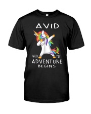 Avid Where The Adventure Begins Shirt Classic T-Shirt front