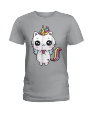 Caticorn Meowgical Rainbow T Shirt Cat Kittycorn U Ladies T-Shirt thumbnail