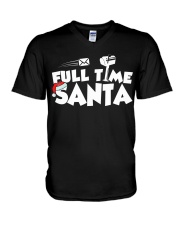 Full Time Santa Funny Christmas T Shirt For Postal V-Neck T-Shirt thumbnail