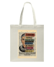 RBG I Ask No Favors For My Sex Tote Bag tile