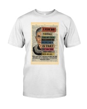 RBG I Ask No Favors For My Sex Classic T-Shirt tile