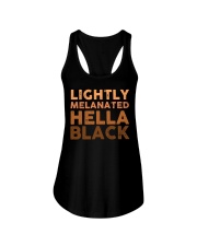 Lightly Melanated Hella Black Ladies Flowy Tank tile