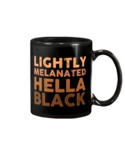 Lightly Melanated Hella Black Mug tile