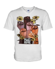 Black Lives Matter V-Neck T-Shirt tile