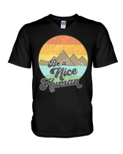 Be A Nice Human V-Neck T-Shirt tile