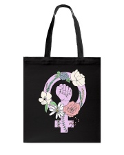 Flowery Feminist Tote Bag tile