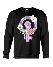 Flowery Feminist Crewneck Sweatshirt tile