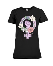 Flowery Feminist Premium Fit Ladies Tee tile