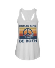 Human - Kind Be Both Retro Ladies Flowy Tank tile