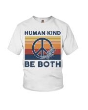 Human - Kind Be Both Retro Youth T-Shirt tile