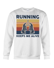 Running Keeps Me Alive Crewneck Sweatshirt tile