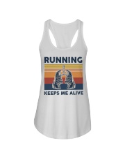Running Keeps Me Alive Ladies Flowy Tank tile